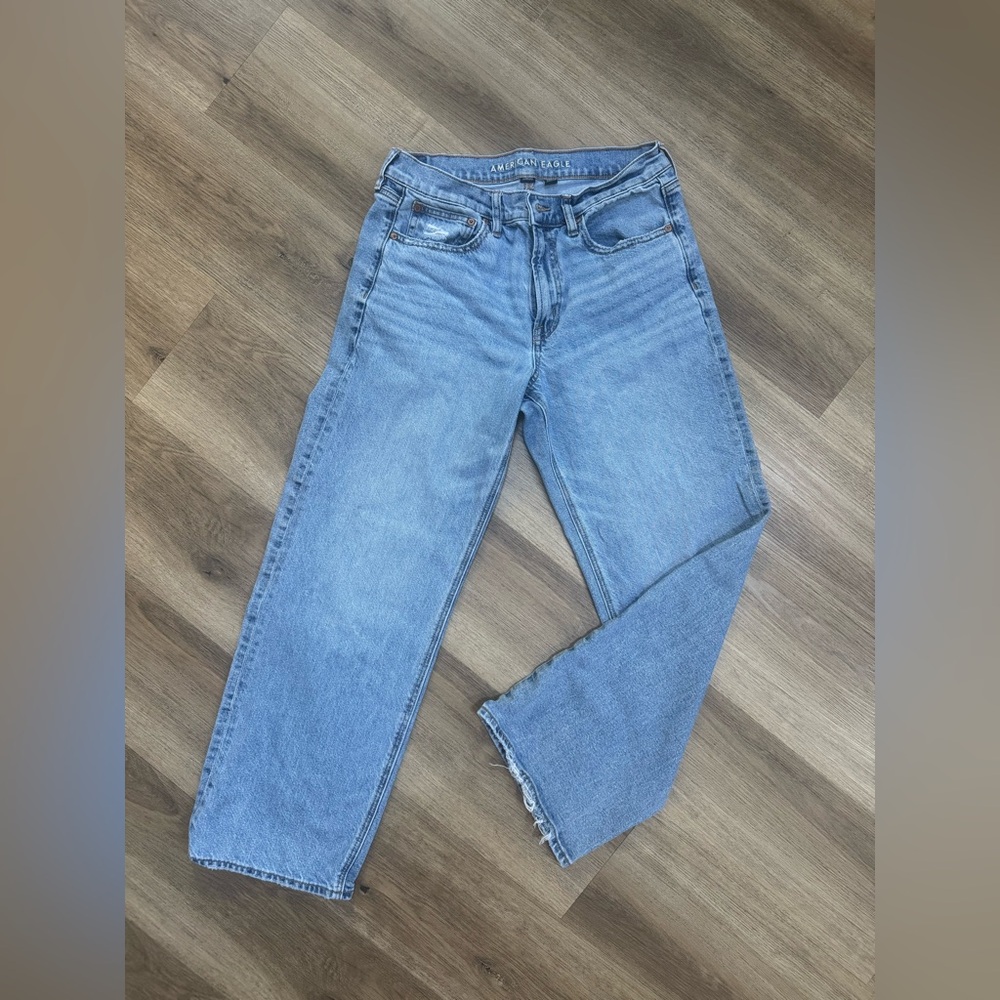 American Eagle Light Blue Straight Leg Jeans